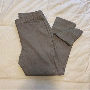 White House Black Market Patterned Work Trousers